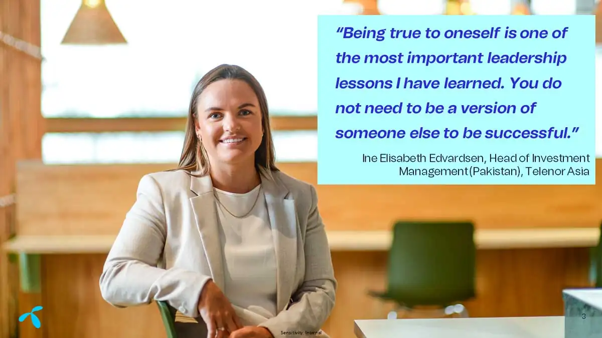 Ine Elisabeth Edvardsen, Head of Investment Management, Pakistan at Telenor Asia