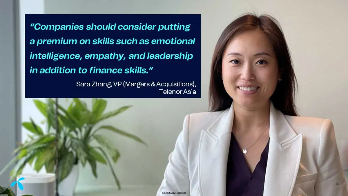 Sara Zhang, Vice President (Mergers & Acquisitions) at Telenor Asia